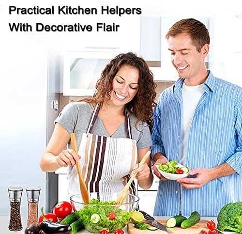 Нов Комплект мелничка за подправки сол /пипер голям капацитет за кухня