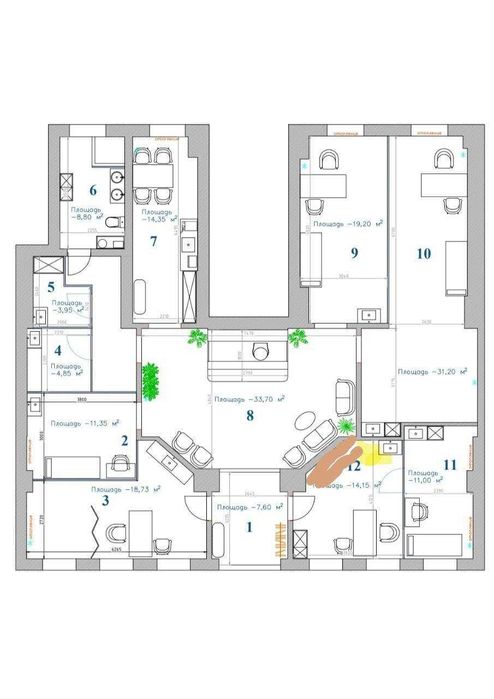 Продается помещение Нежилое в центре города Ц-1 Эко парк с арендатором