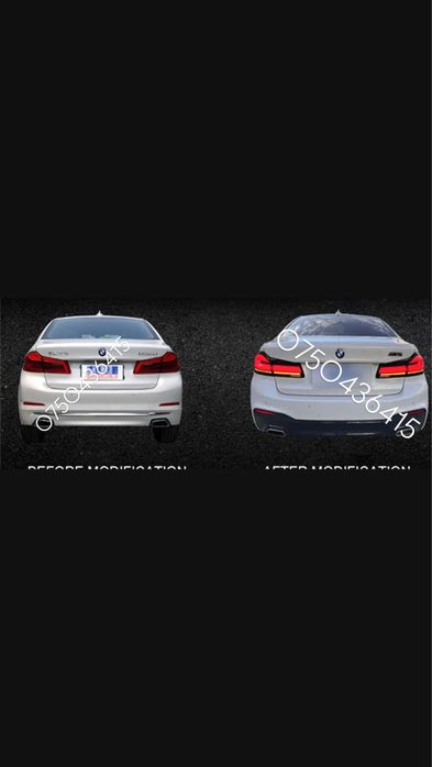 Stopuri Triple BMW G30 non-facelift retrofit la facelift