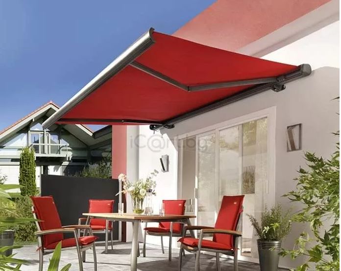 Copertina Marchiza Pergola cu lumini senzor vant Telecomana Germania