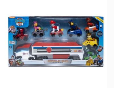 Голям Paw Patrol Камион с ремарке Jumbo  с 7  колички с герои