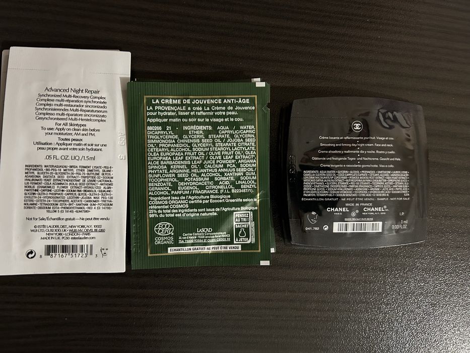 Chanel Le lift creme, Estee Lauder Advanced Night Repair мостри