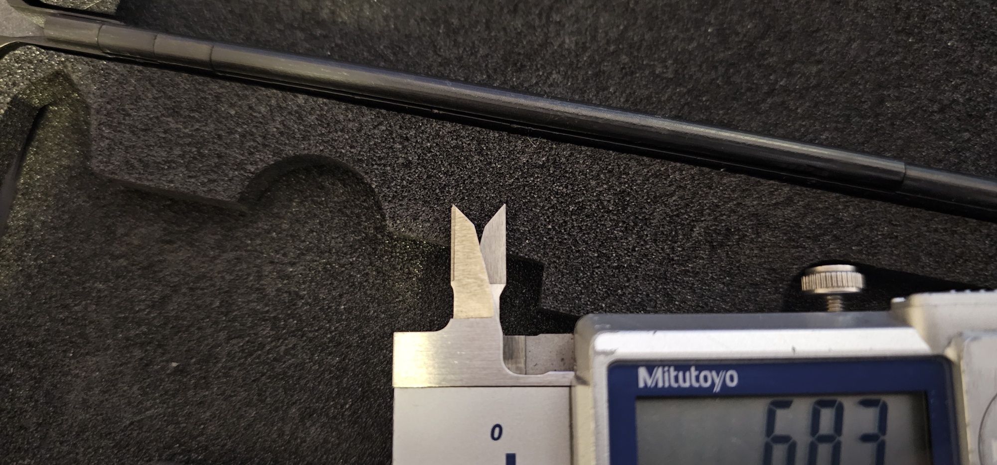 Mitutoyo CD-P15KWW. Дигитален водоустойчив шублер твърдосплавни челюст