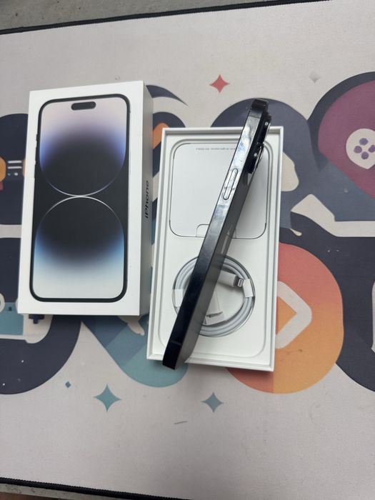 IPhone 14 Pro Max 256GB, Black, full box, Neverlocked, impecabil