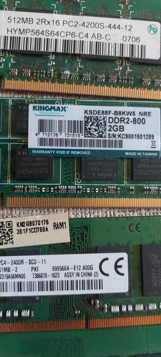 Placute ram ddr2 , 3 si ddr 4