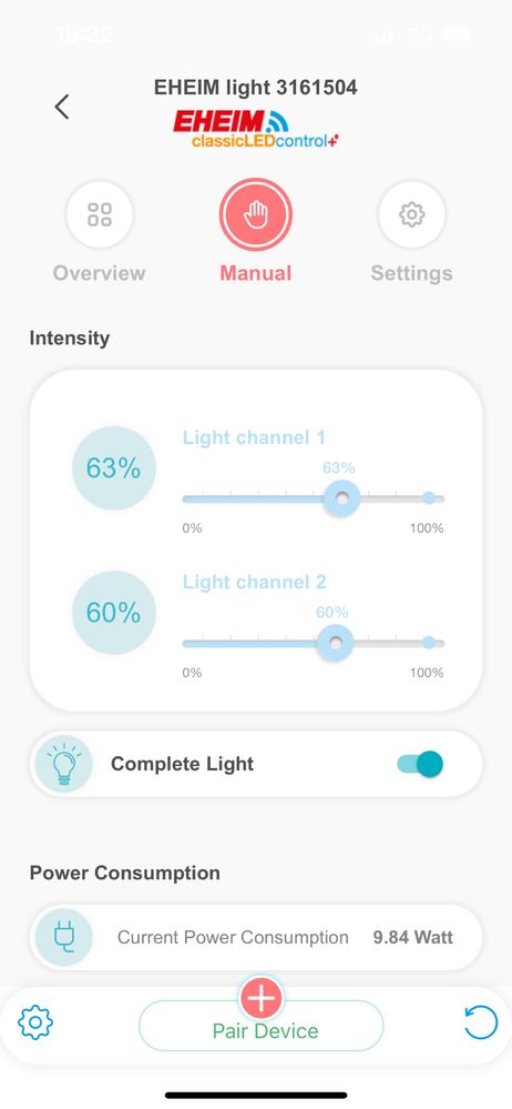 Lampa acvariu led Eheim Wifi