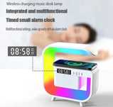 Statie Muzicala 5 in 1 Muzica Ceas Incarcare Wireless Leduri mp3 Play