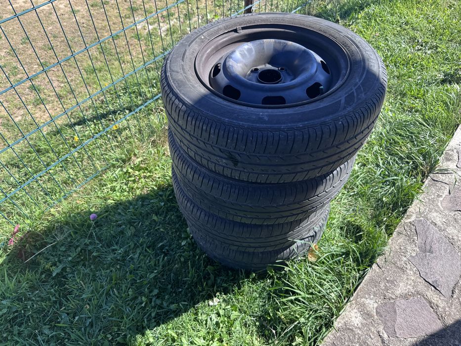 Jante tablă + cauciucuri vară R15
