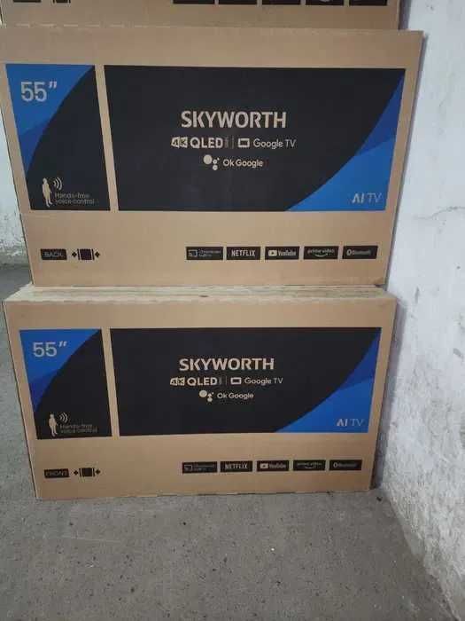 Телевизор Skyworth 55 4K Qled Smart tv Доставка бесплатно