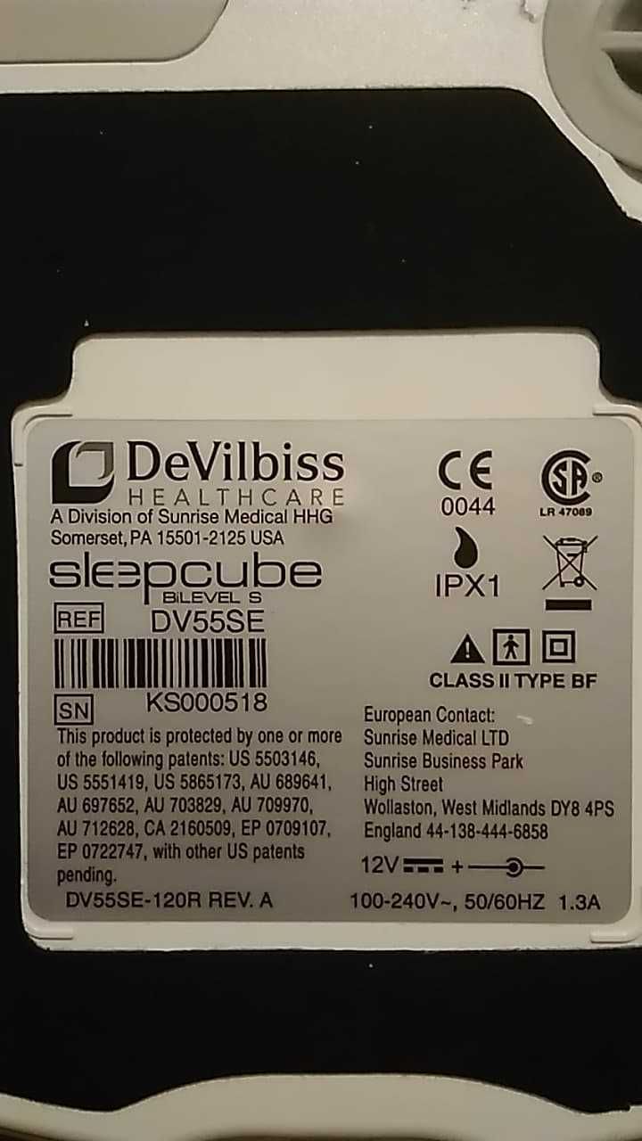 Апарат за сънна апнея DeVilbiss Sleepcube Bilevel S