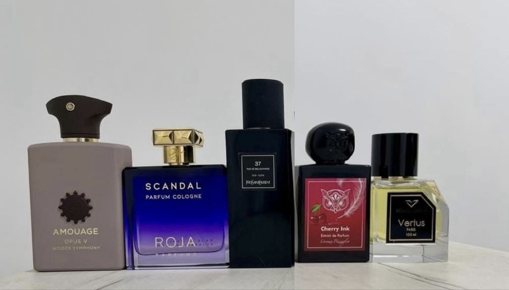 Amouage + Roja + Yves Saint Lauren 37 + Lorenzo Pazzaglia + Vertus