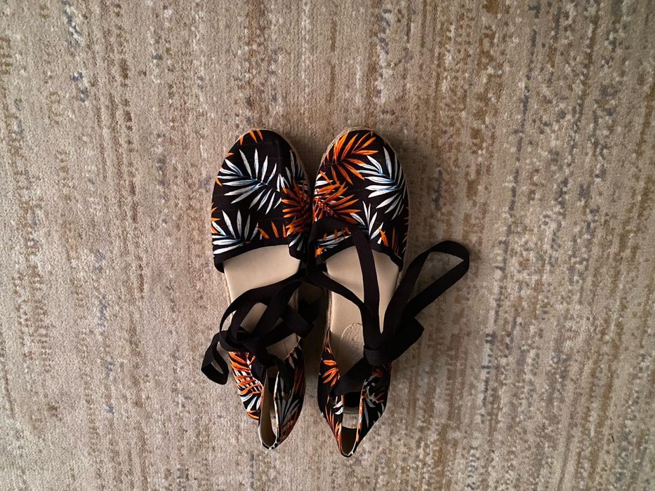 Sandale din material textil