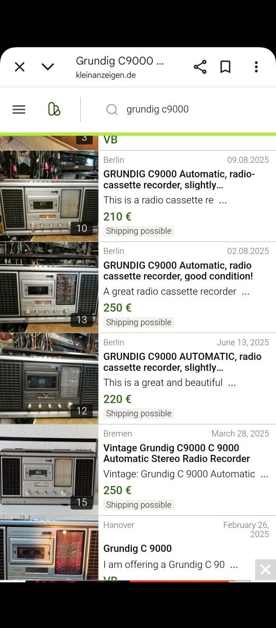 GRUNDIG C 9000 automatic 150 лв