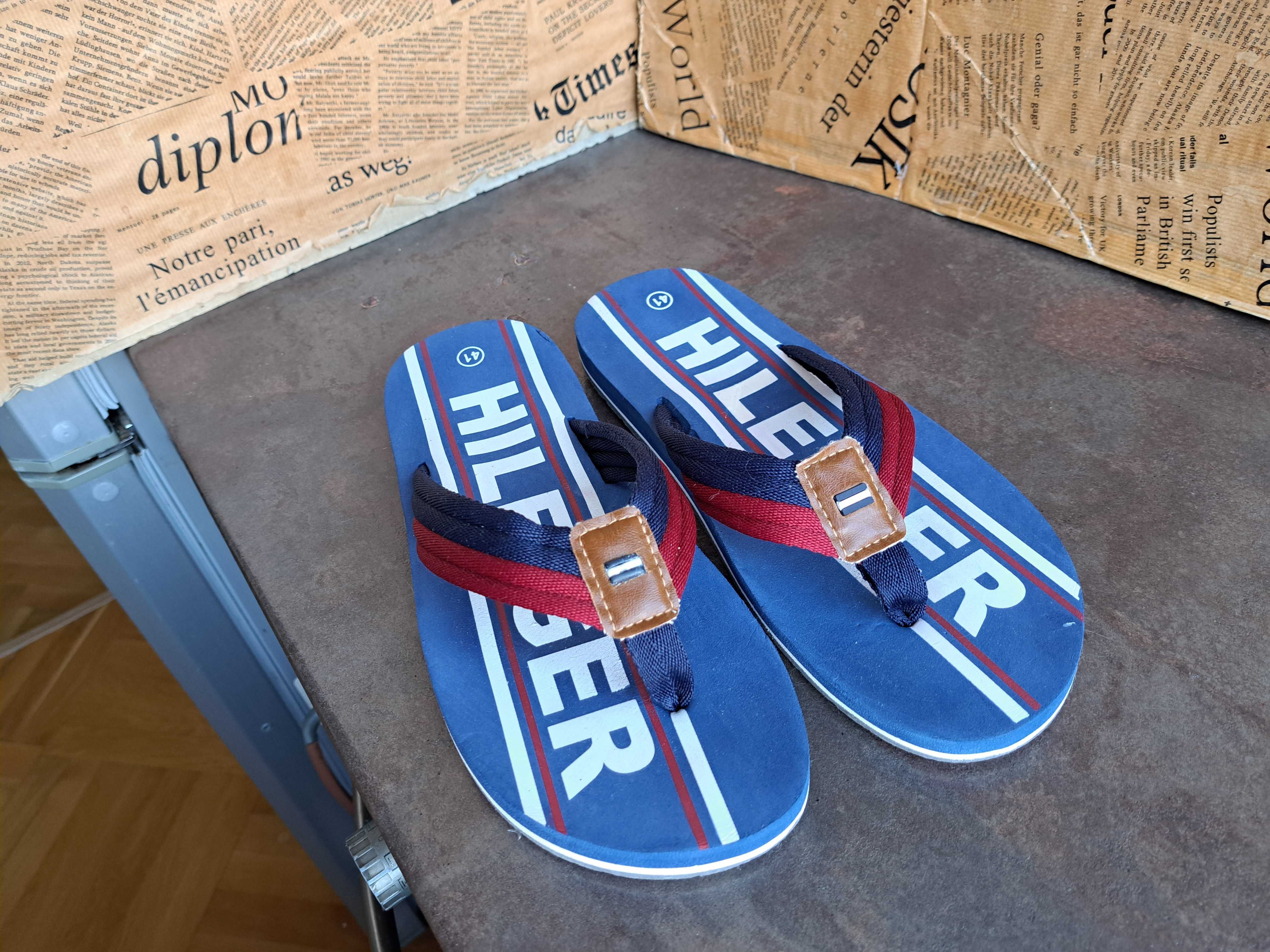 мъжки чехли,летни обувки,джапанки,Tommy Hilfiger,номер 41,5