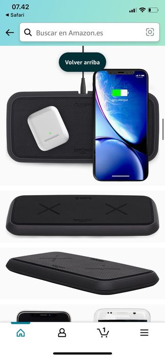 Двойно безжично зарядно Knomo London