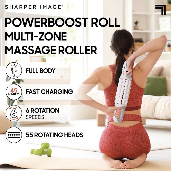 Sharper Image Powerboost Roll Многозонов масажен валяк с 6 степени