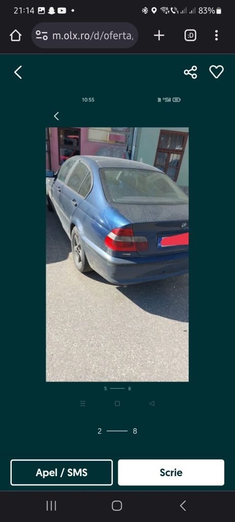 Vând orice piesa de BMW 320 diesel model e46 varianta de 136 de cai