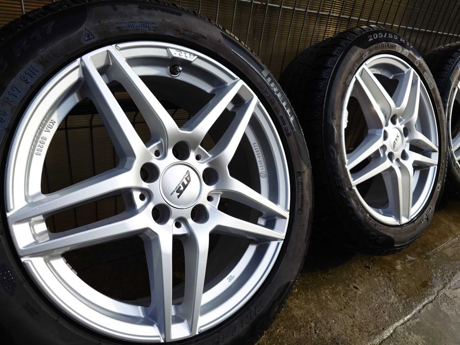 Roti de iarna 5x112 cu anvelope Pirelli 205/55 R17