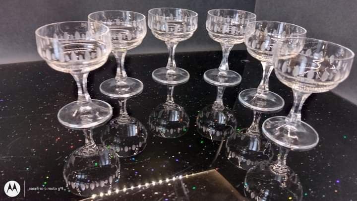 Комплект от тънкостенни чаши кристалин за вино, ликьор, шампанско, вод