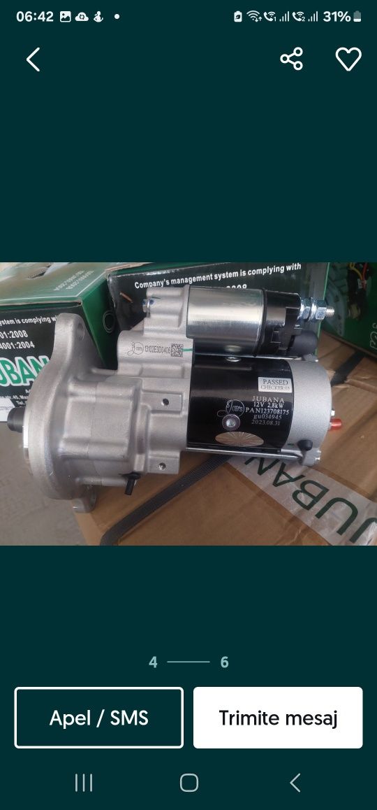 Electromotor cu reductor tractor u 445. Pret 655 ron bucata. Trimitem
