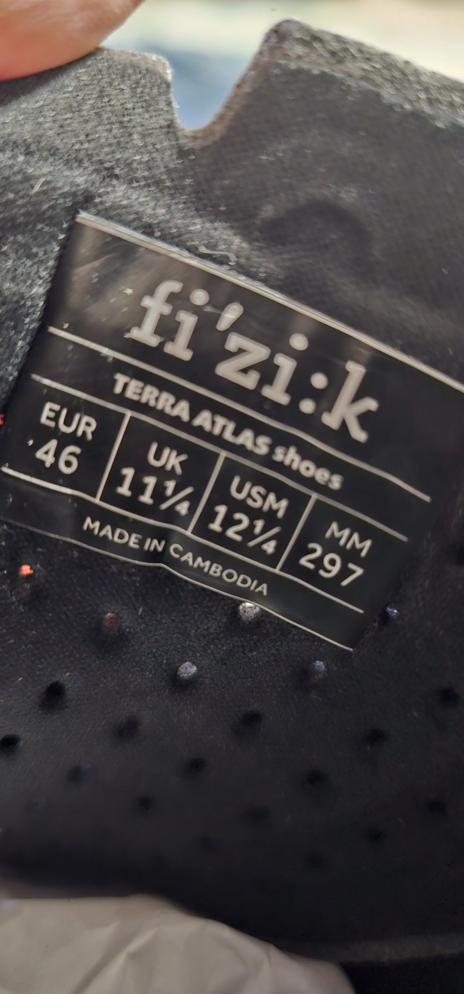 Se vind pantofi bicicleta Fizik Terra Atlas MTB, noi, mărimea 46