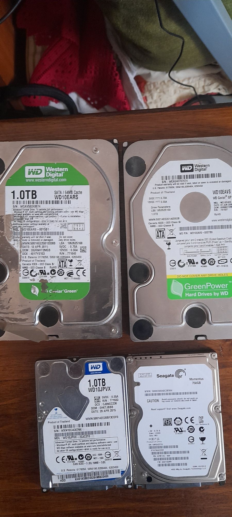 Hard disc intern de pc 1.0 TB  1,5 tb si 2 tb