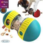 Jucărie Interactivă Câini – Rotativă & Dispenser Gustări