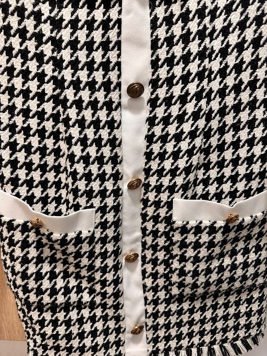 Rochie office stil cămașă și tweed