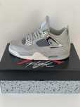 Air Joedan 4 Retro Frozen Moments Light Iron Ore Metalic Silver Grey