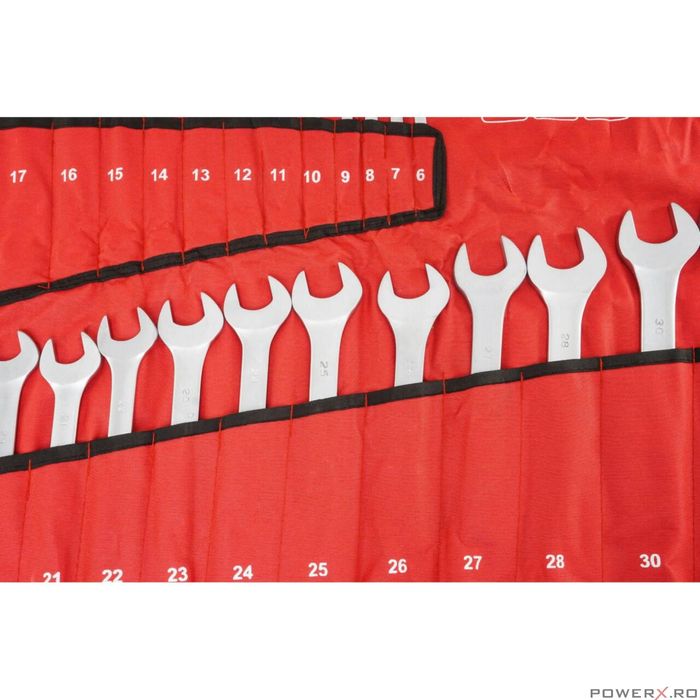 Set chei combinate, 6-32 mm, 25 piese, crom-vanadiu, Verke