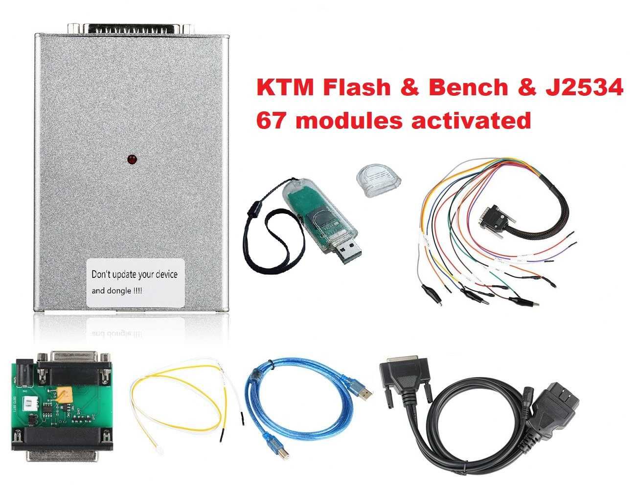 Programator ECU KTM Flash Boot & Bench & OBD 67 module Full set v1.2