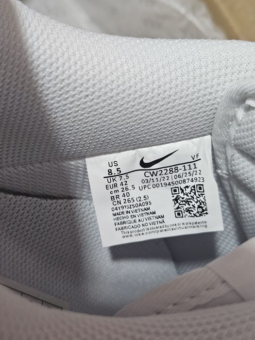 Nike Air Force 1 Low White 42,43 în STOCK