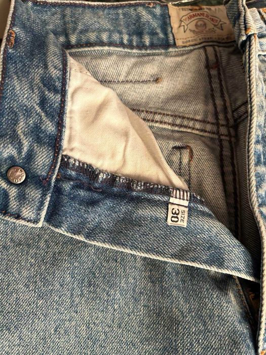 Оригинален Jeans ARMANI с висока талия, размер 30, син
