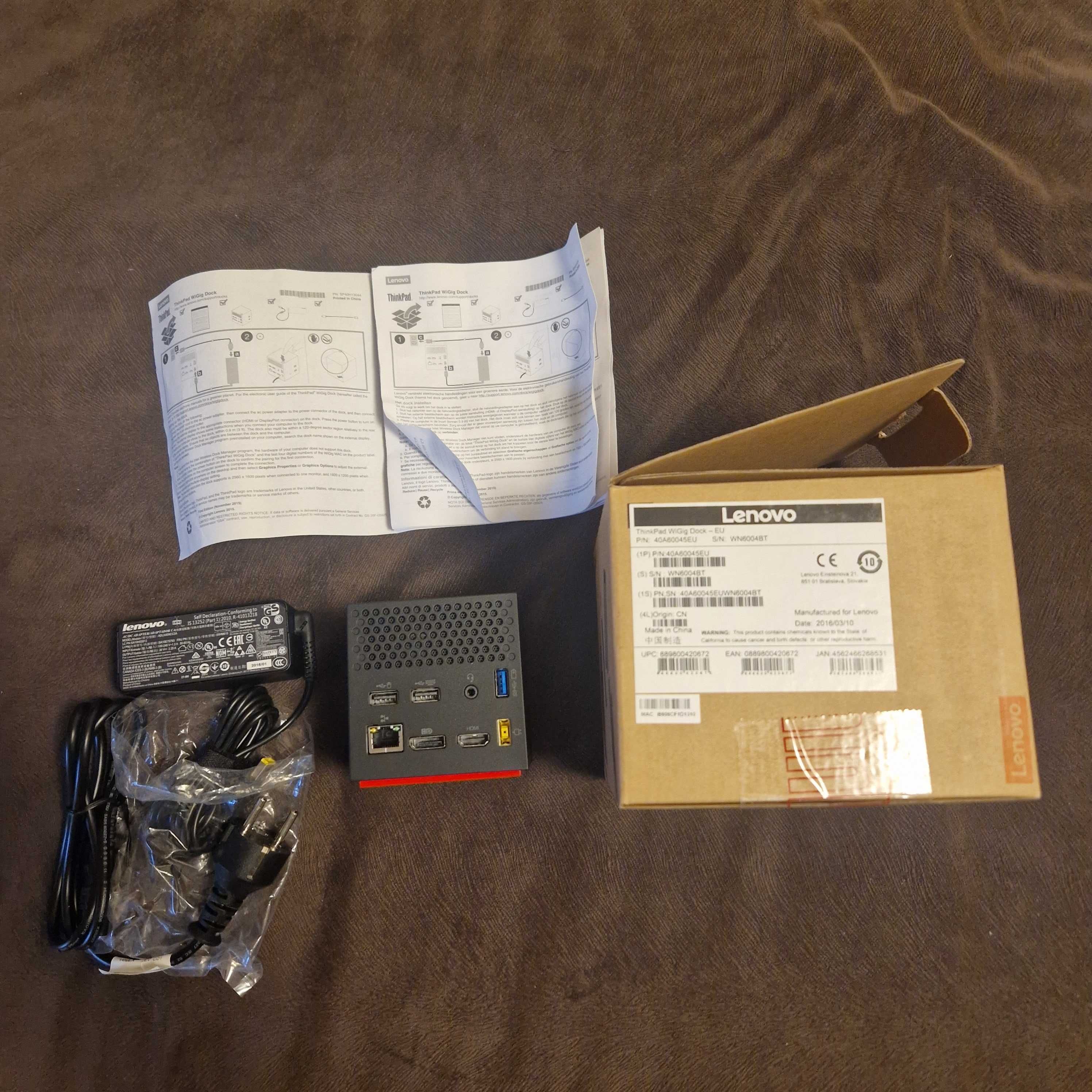 Продавам Безжична докинг станция Lenovo ThinkPad WiGig Dock