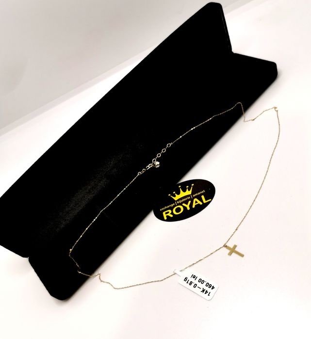 Bijuteria Royal lant din aur 14k 0.81 gr