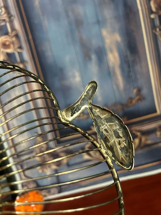 DN277 Cos  fructiera  422g 29x24 argintat necuratat frumos