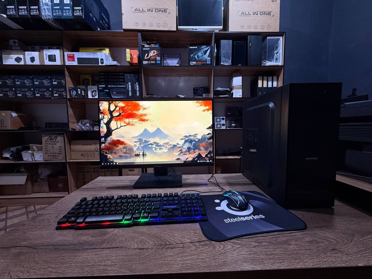 Kompyuter jamlanmasi. Manitor 24 120hz, i5, gt 730