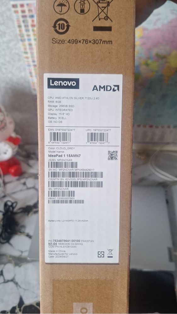 Lenova Ideapad 1 15AMN7 noutbuk