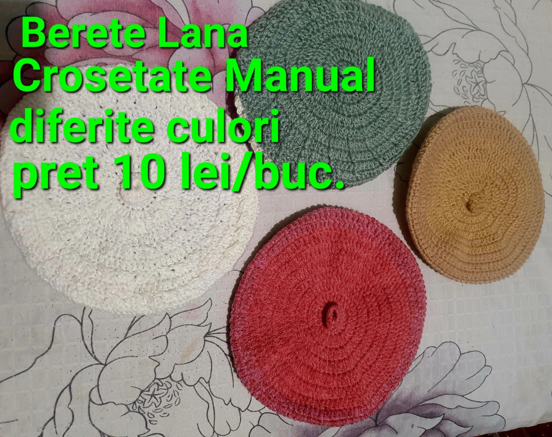 Berete lana dama lucrate manual