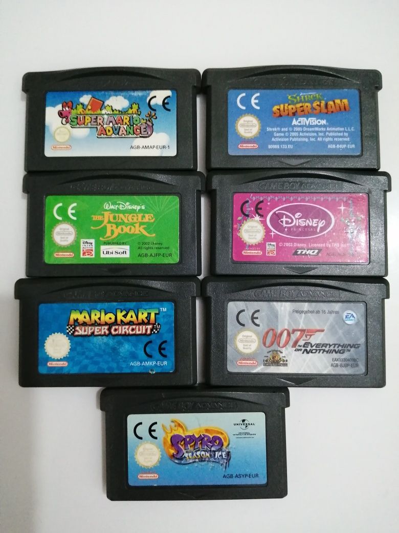 Nintendo Gameboy Advance SP Super Mario Spyro Jungle Book