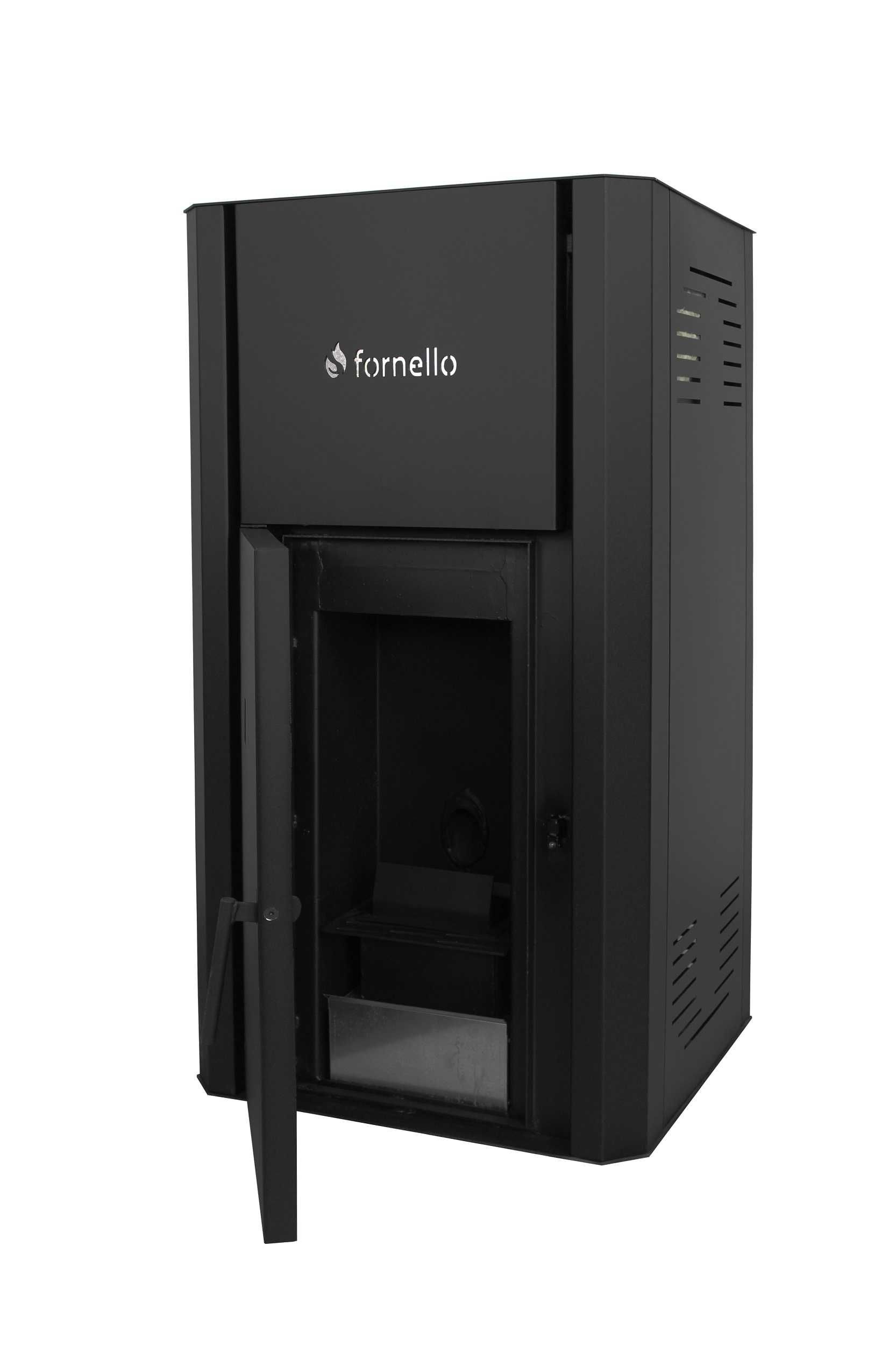 Centrala pe peleti Fornello Primo Pellet Black 30 kw, 200 mp