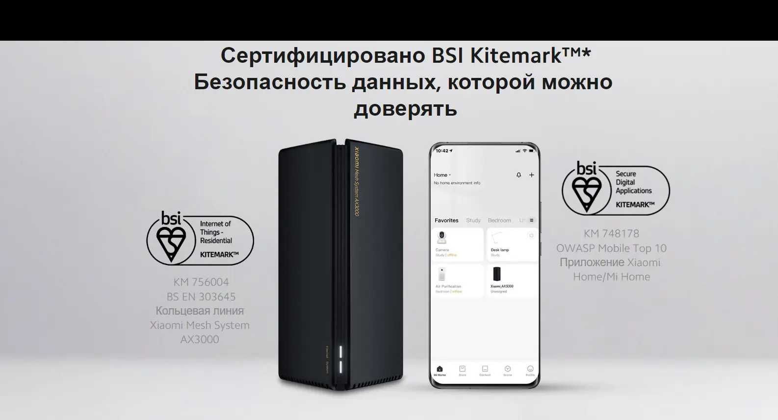 Роутер Wi-Fi Xiaomi Mesh System AX3000 1-pack