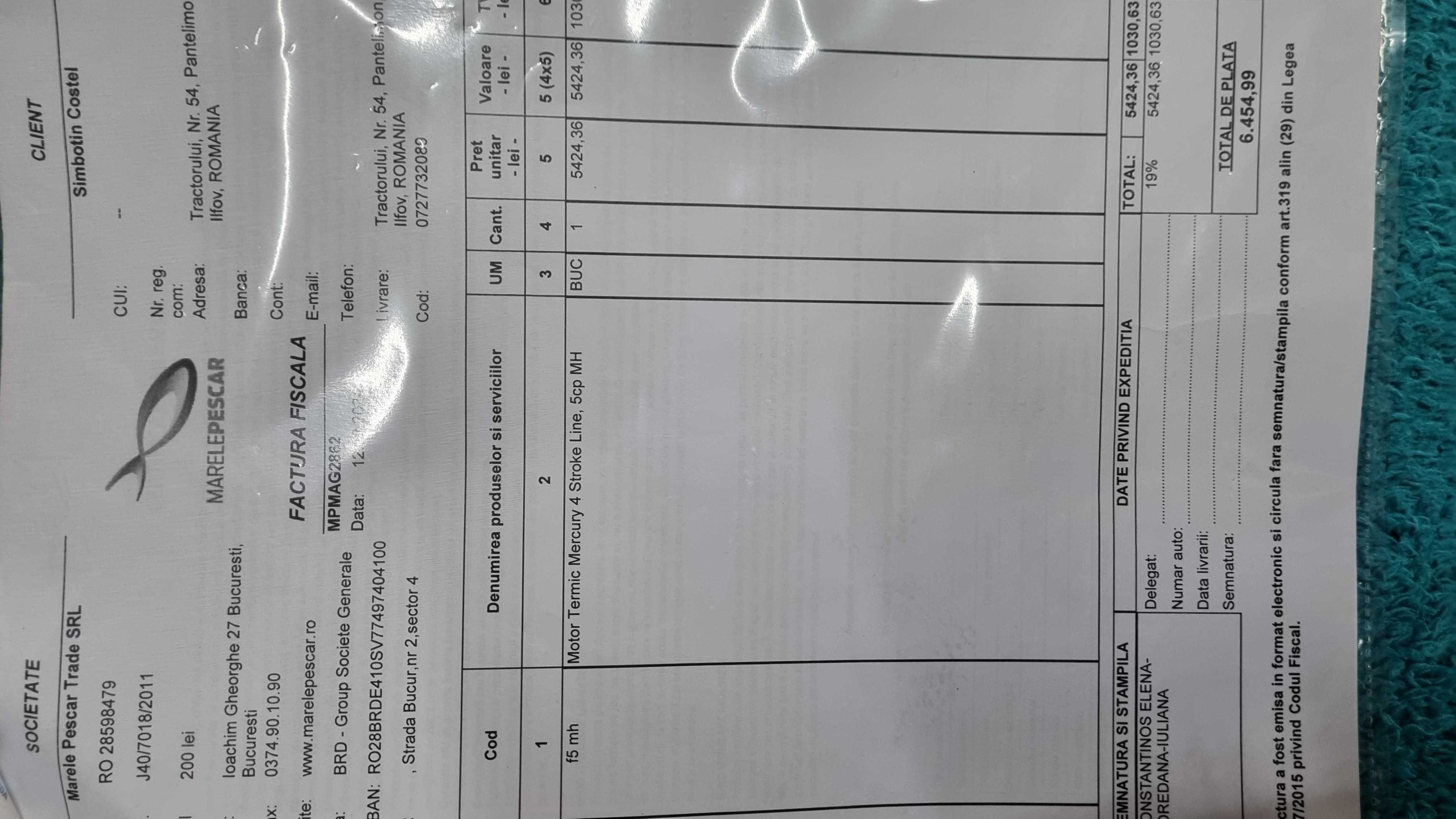 Motor Mercury 5cp