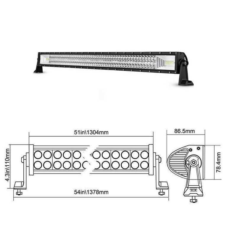 12D/7D LED-Барове LED Светлини/ Халогени / Фарове / лед барове за джип