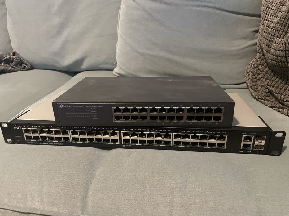 Суичове Cisco sg 20-50, tp-link TL-SG1024D