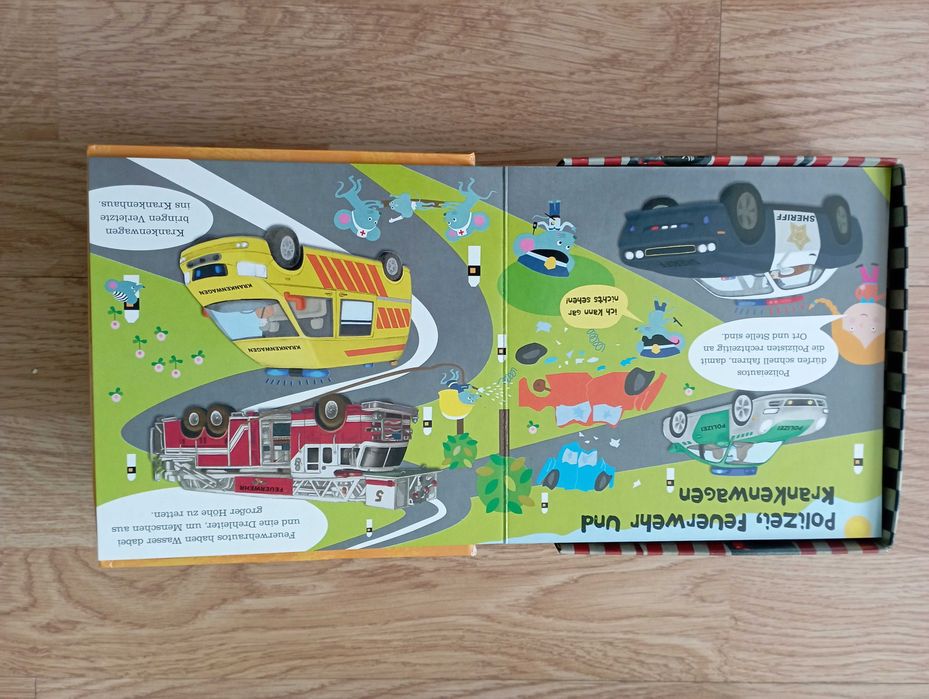 Детски 3d книги на немски език, лот книжки с приказки и игра