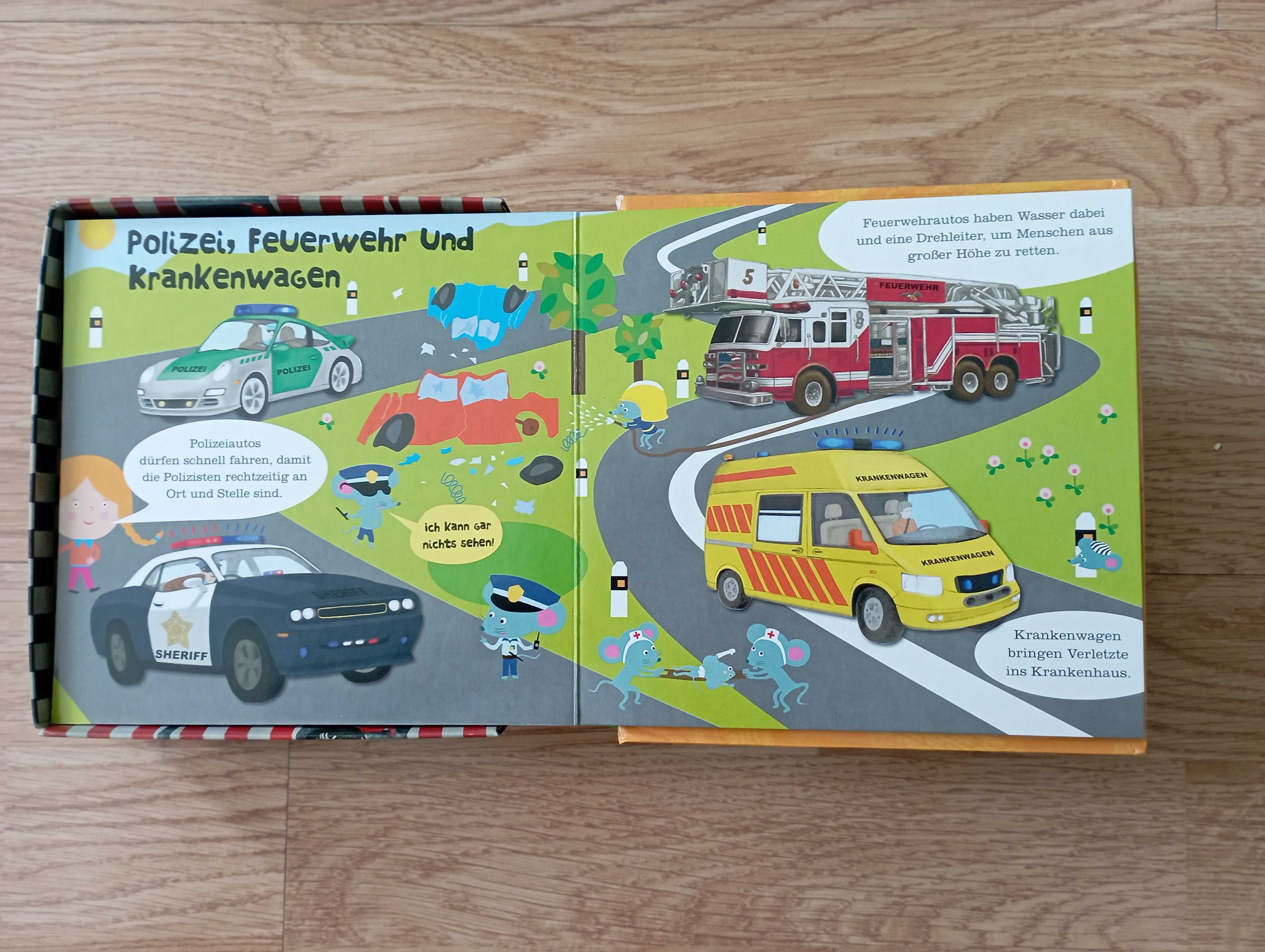 Детски 3d книги на немски език, лот книжки с приказки и игра