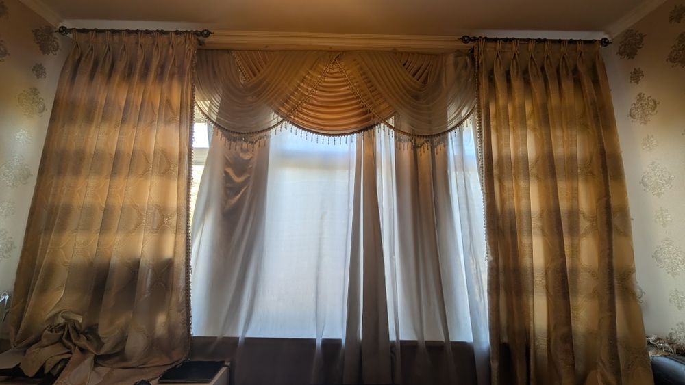 Комплект (Шторы + тюль), Тюль