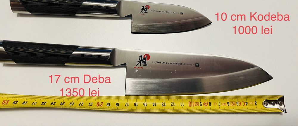 Set cutite japoneze - Zwilling Miyabi, Kai Shun, Global, Kramer
