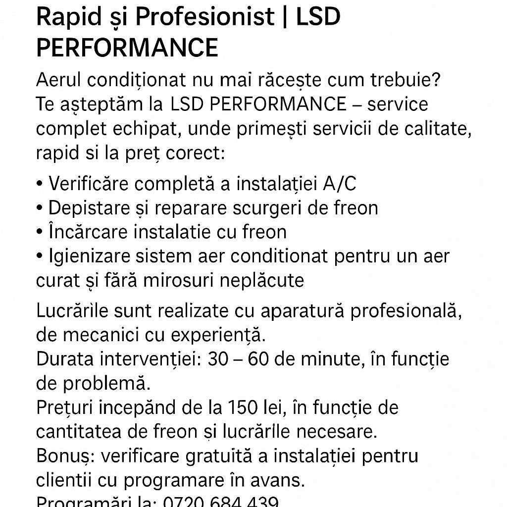 Service Freon Auto București – De la 150 Lei – Rapid & Serios
